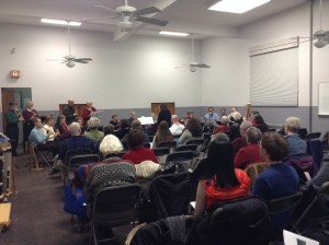 The whole chapter participates playing Lully.