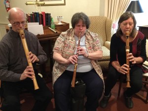 Playing at Rudy Mundle's wake.